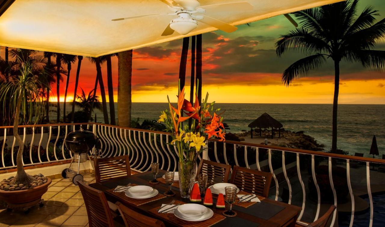 Ocean Front, 3 Bedroom, 3 Bathroom, Casa Natalia, Playa Esmeralda Puerto Vallarta Exteriör bild